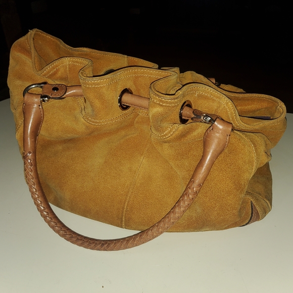 Cole Haan Tan Suede Satchel - Picture 1 of 1